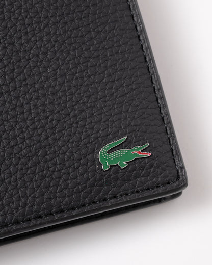 Lacoste Mens Medium Billfold Coin Wallet - Noir 000