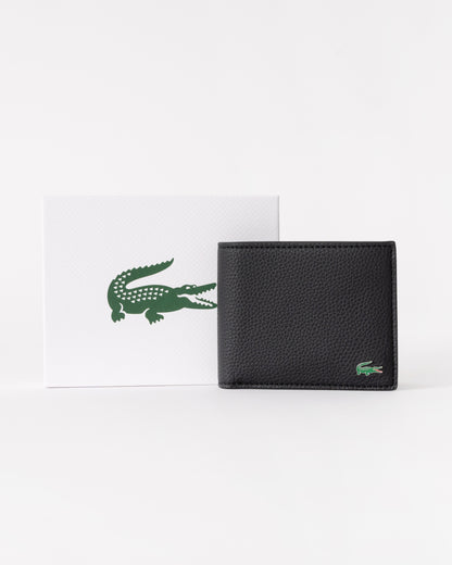 Lacoste Mens Small Billfold Wallet in Noir 000