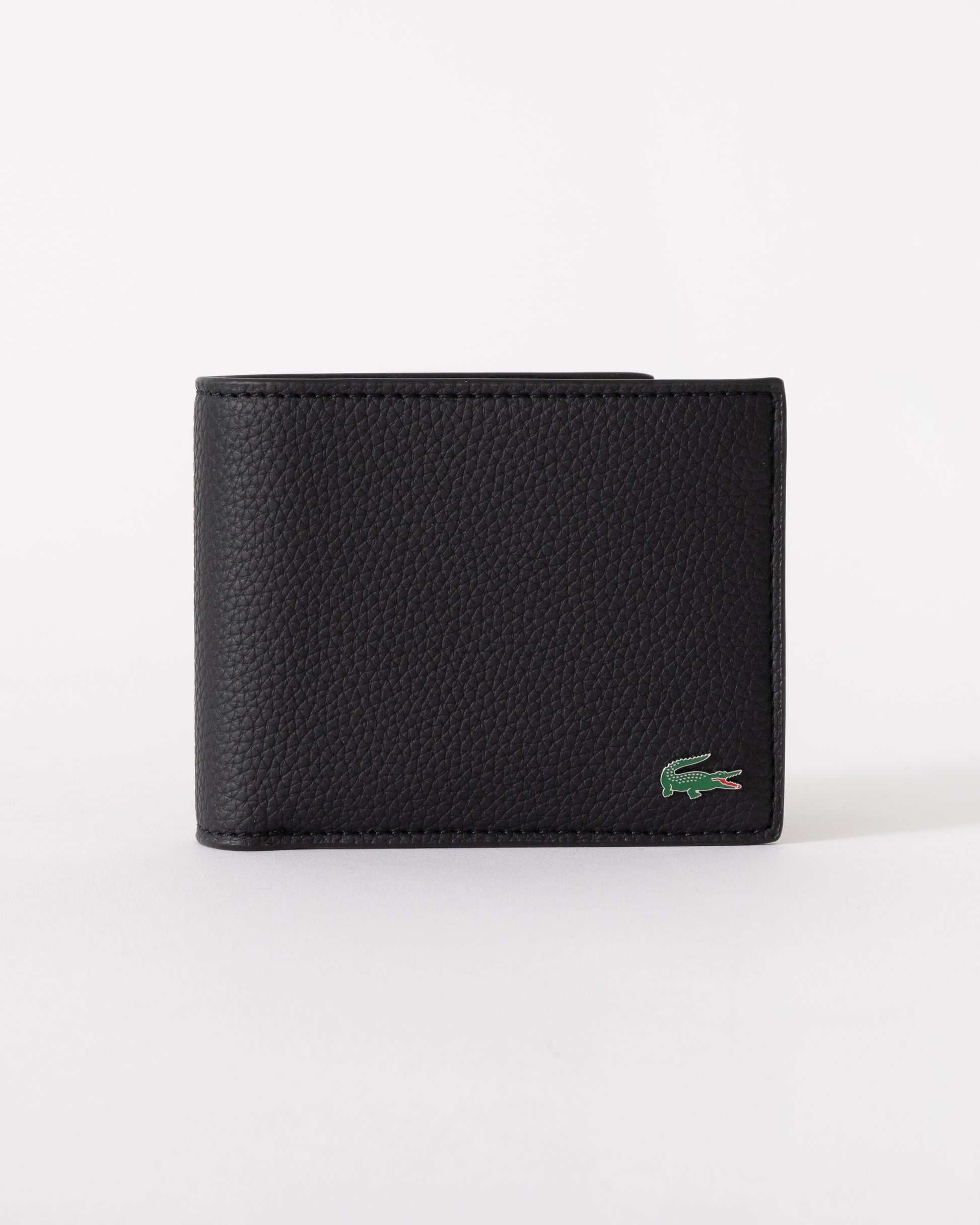 Lacoste Mens Small Billfold Wallet - Noir 000 - CHO - Designer Mens Wallets & Purses