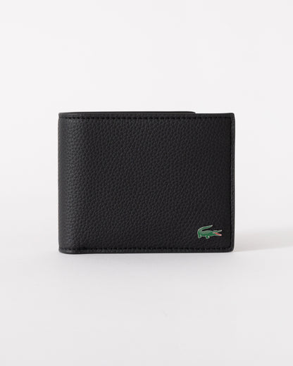Lacoste Mens Small Billfold Wallet - Noir 000 - CHO - Designer Mens Wallets & Purses