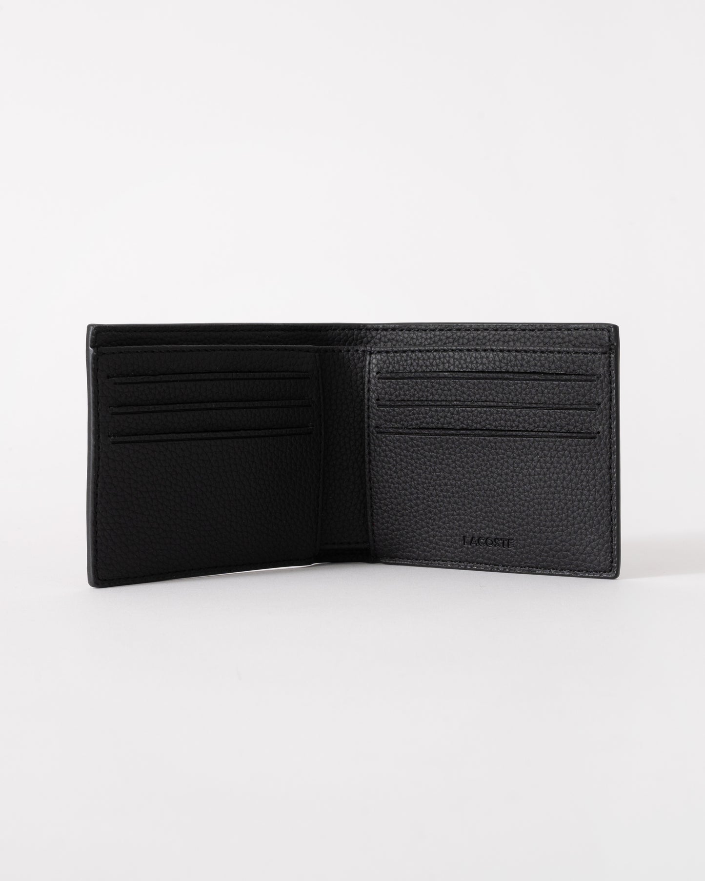 Lacoste Mens Small Billfold Wallet - Noir 000 - CHO - Designer Mens Wallets & Purses