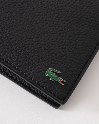 Lacoste Mens Small Billfold Wallet - Noir 000 - CHO - Designer Mens Wallets & Purses