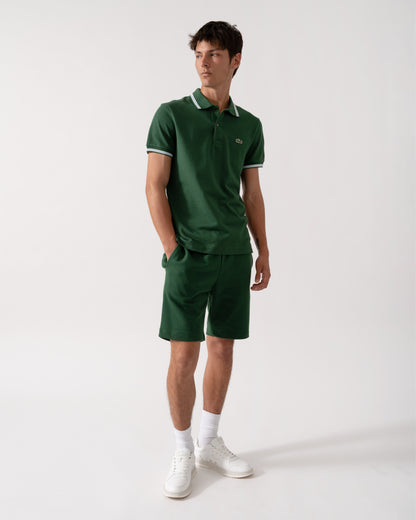 Lacoste Mens Tipped Polo Shirt - Green 132