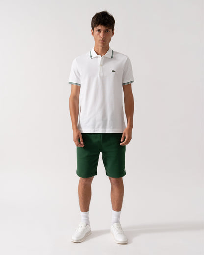 Lacoste Mens Tipped Polo Shirt - White 001