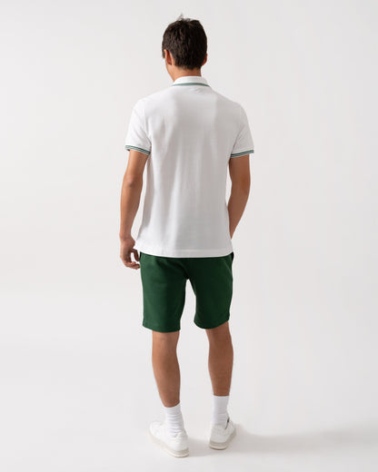 Lacoste Mens Tipped Polo Shirt - White 001