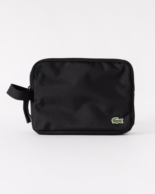 Lacoste Double Zip Washbag in Noir 000