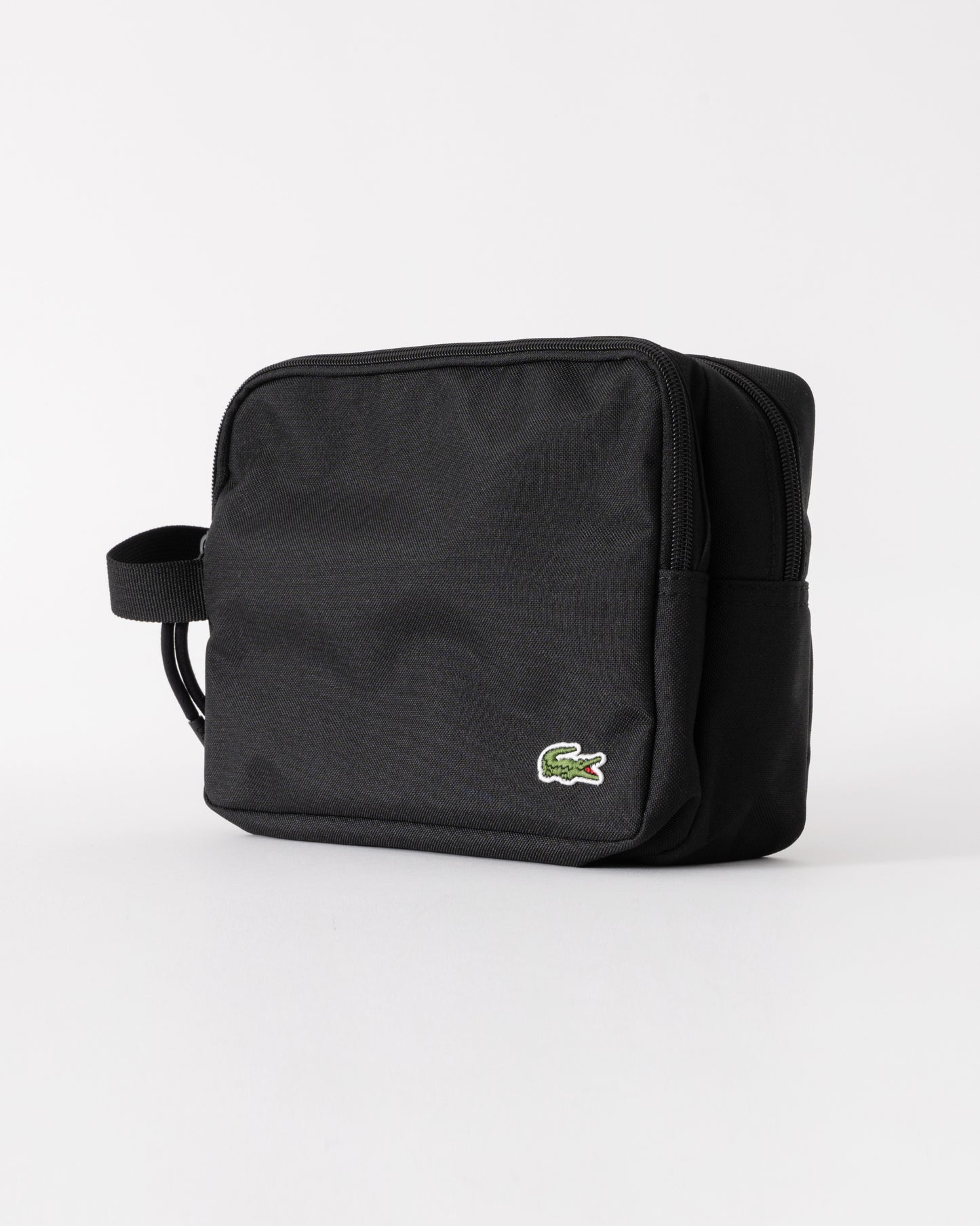 Lacoste Double Zip Washbag  - Noir 000 - CHO - Designer Unisex Bags