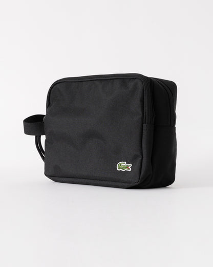 Lacoste Double Zip Washbag  - Noir 000 - CHO - Designer Unisex Bags