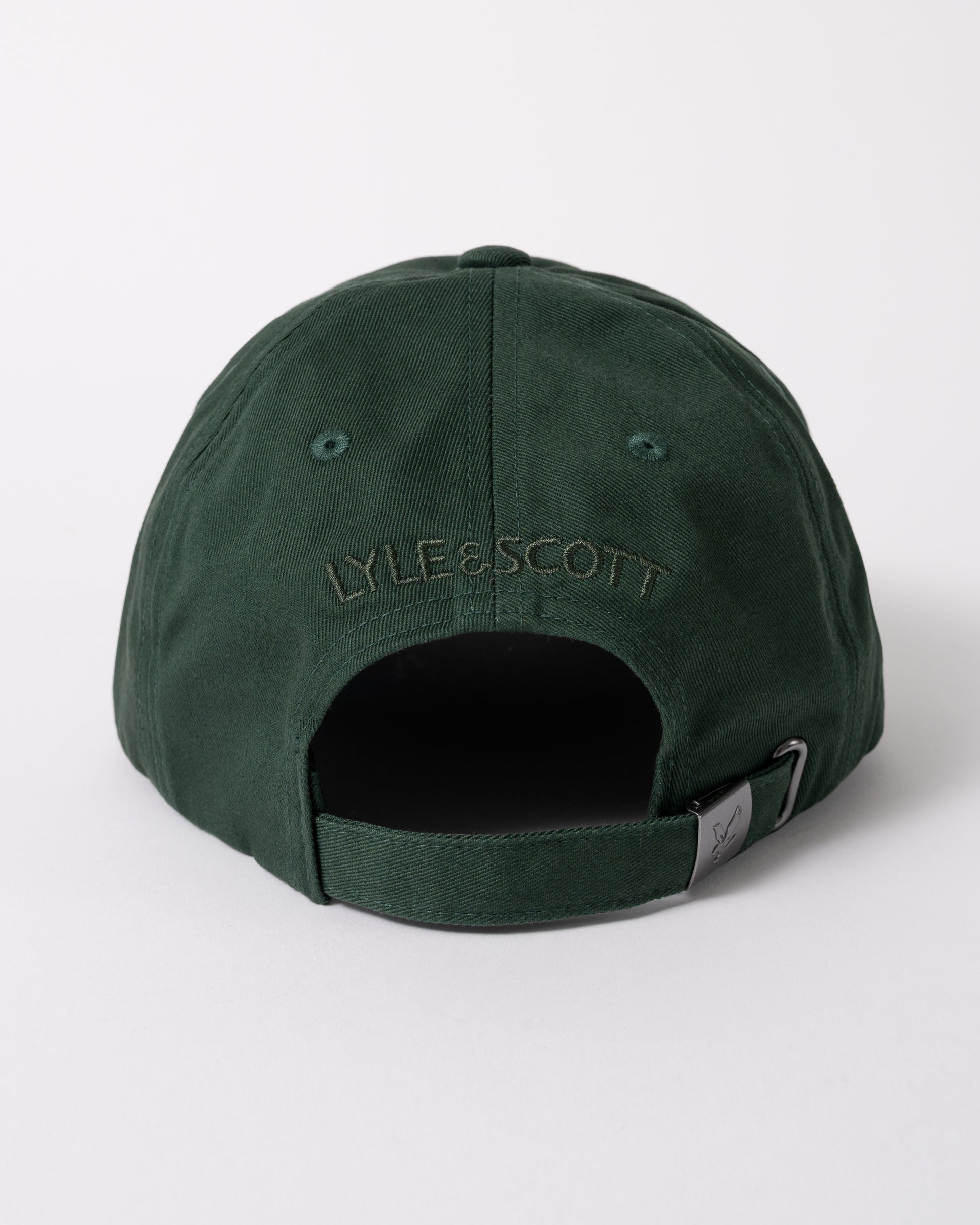 back of Lyle & Scott Baseball Cap in W130 Everglade