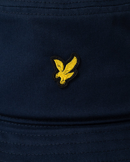 close up of Lyle & Scott Bucket Hat in Z271 Dark Navy
