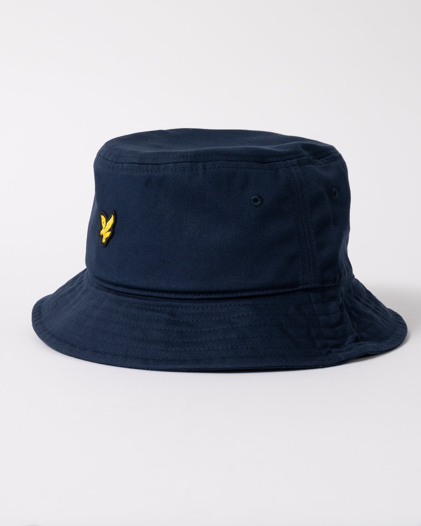 side of Lyle & Scott Bucket Hat in Z271 Dark Navy