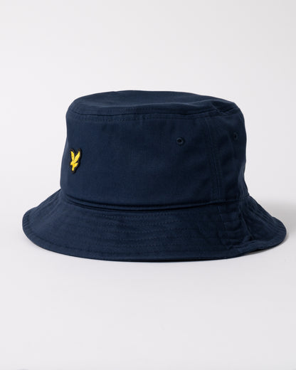 side of Lyle & Scott Bucket Hat in Z271 Dark Navy