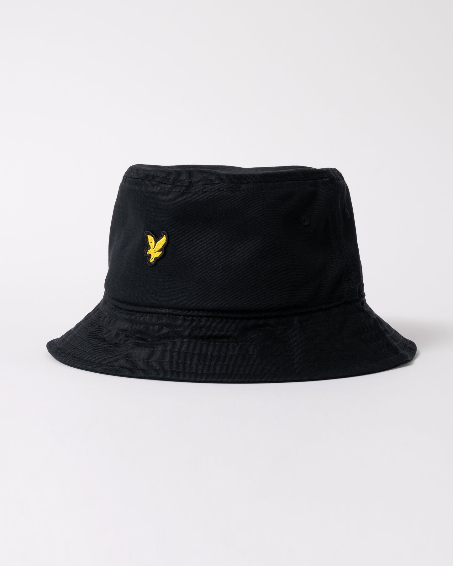 side of Lyle & Scott Bucket Hat in Z865 Jet Black