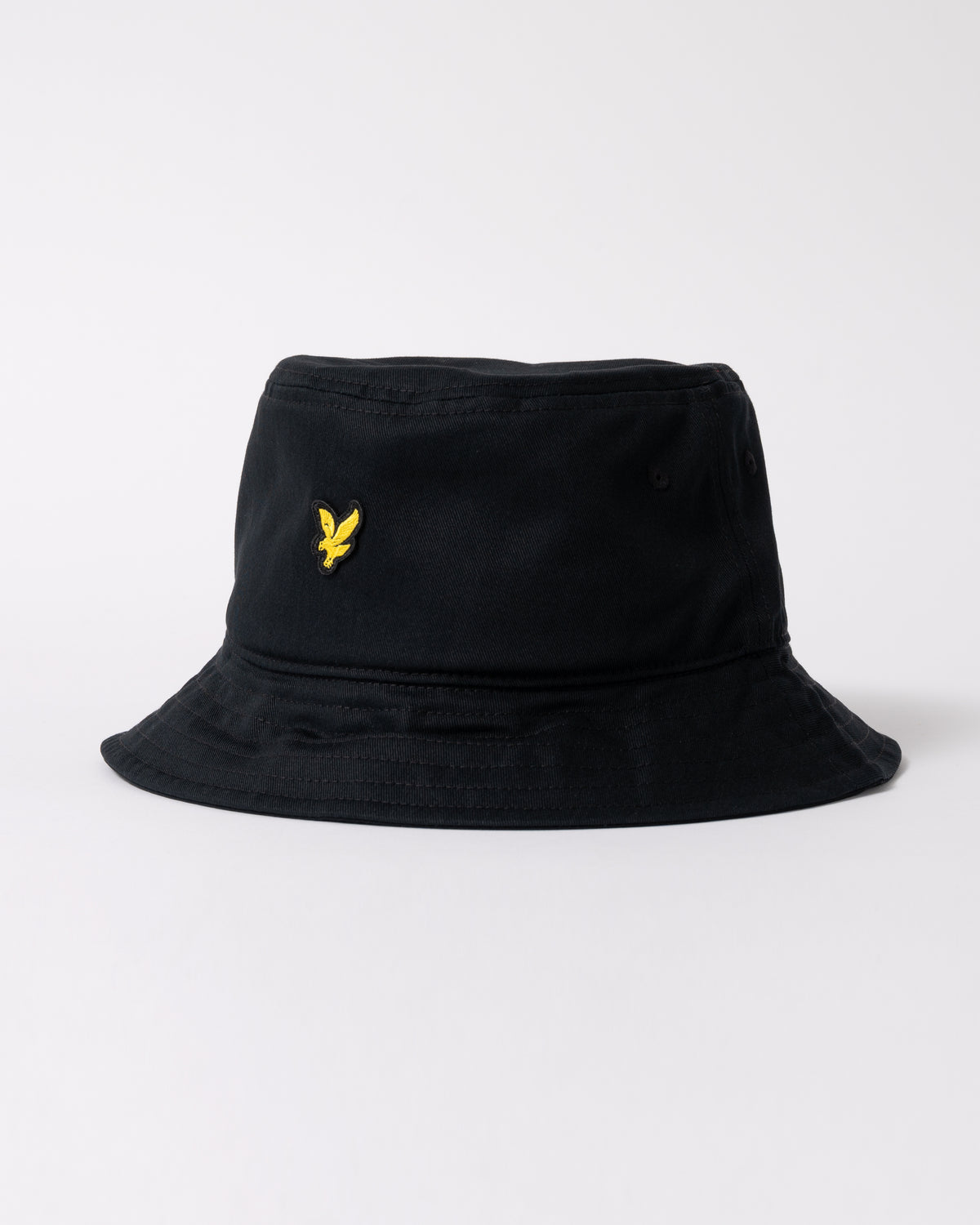 side of Lyle & Scott Bucket Hat in Z865 Jet Black