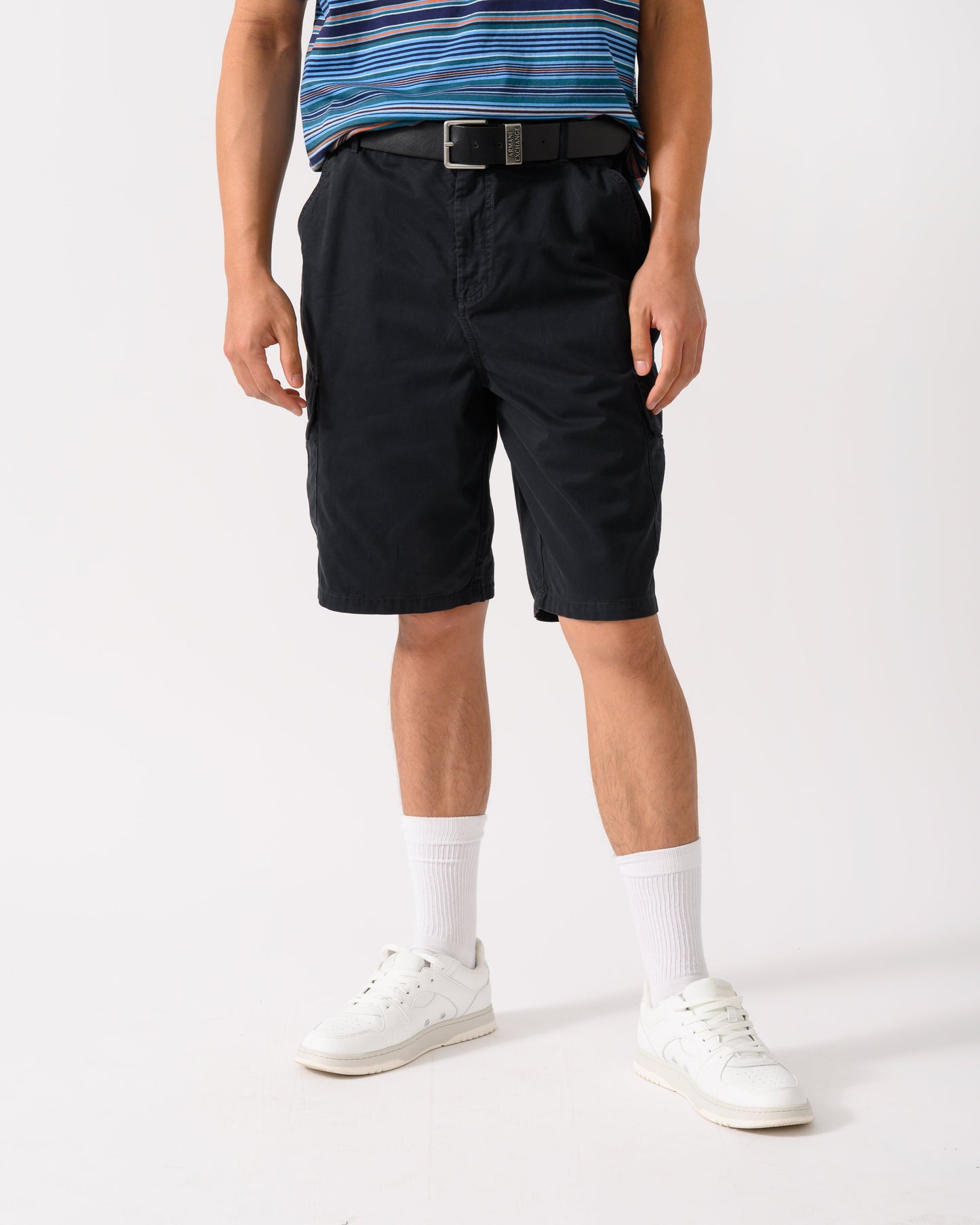 Lyle & Scott Mens Cargo Shorts - Z865 Jet Black
