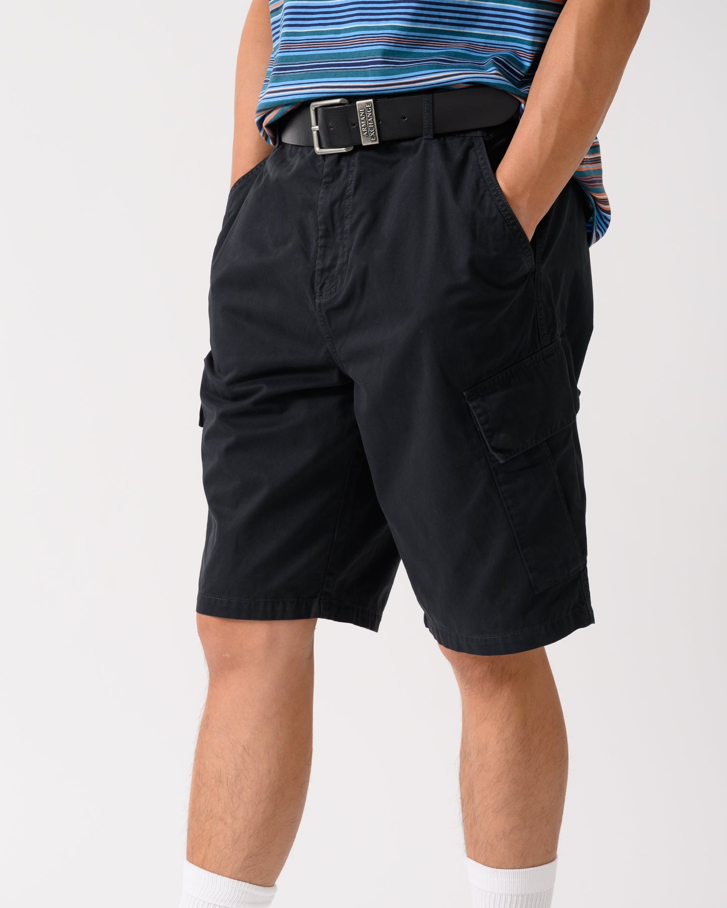 Lyle & Scott Mens Cargo Shorts - Z865 Jet Black