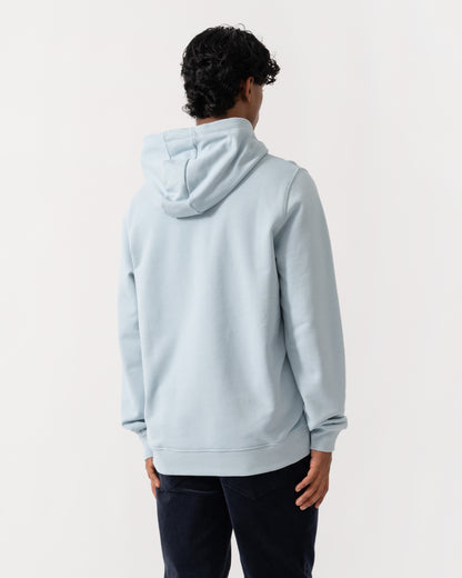 Back of Lyle & Scott Pullover Mens Hoodie - W596 Opal Blue