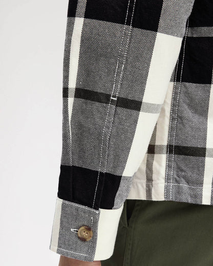 Fred Perry Mens Tartan Twill Overshirt - Ecru 560