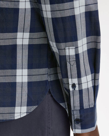 Fred Perry Mens Tartan Twill Shirt - Dark Airforce 738