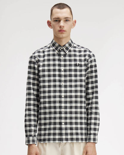Tartan Oxford Shirt - Ecru 560