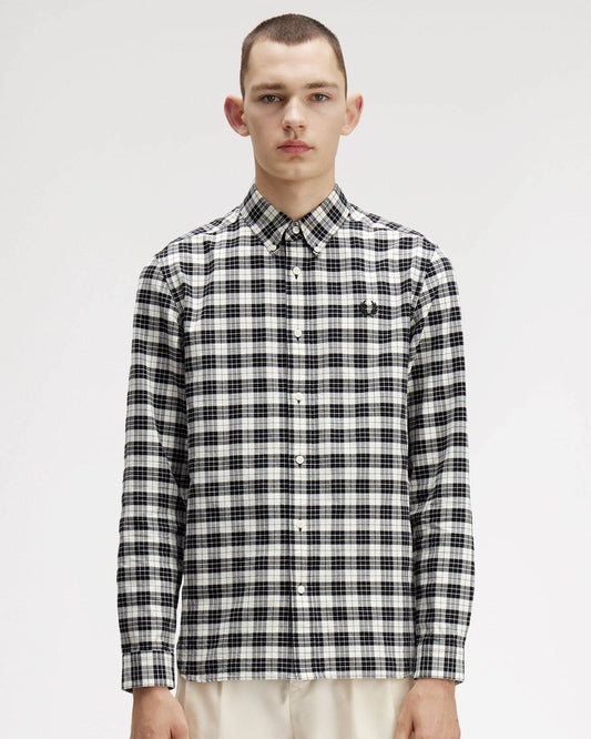 Tartan Oxford Shirt - Ecru 560