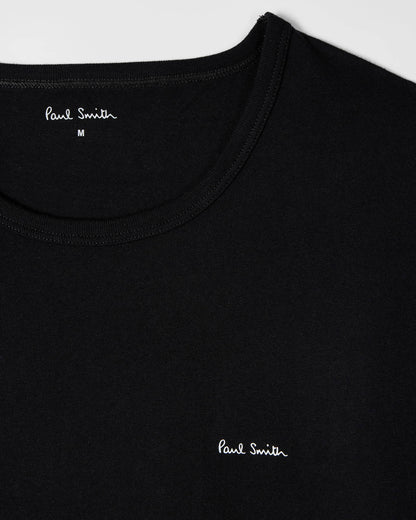 Paul Smith Mens Mixed Organic Cotton Logo Lounge T-Shirts Five Pack - 1B Multi - CHO - Designer Mens Loungewear T-Shirts