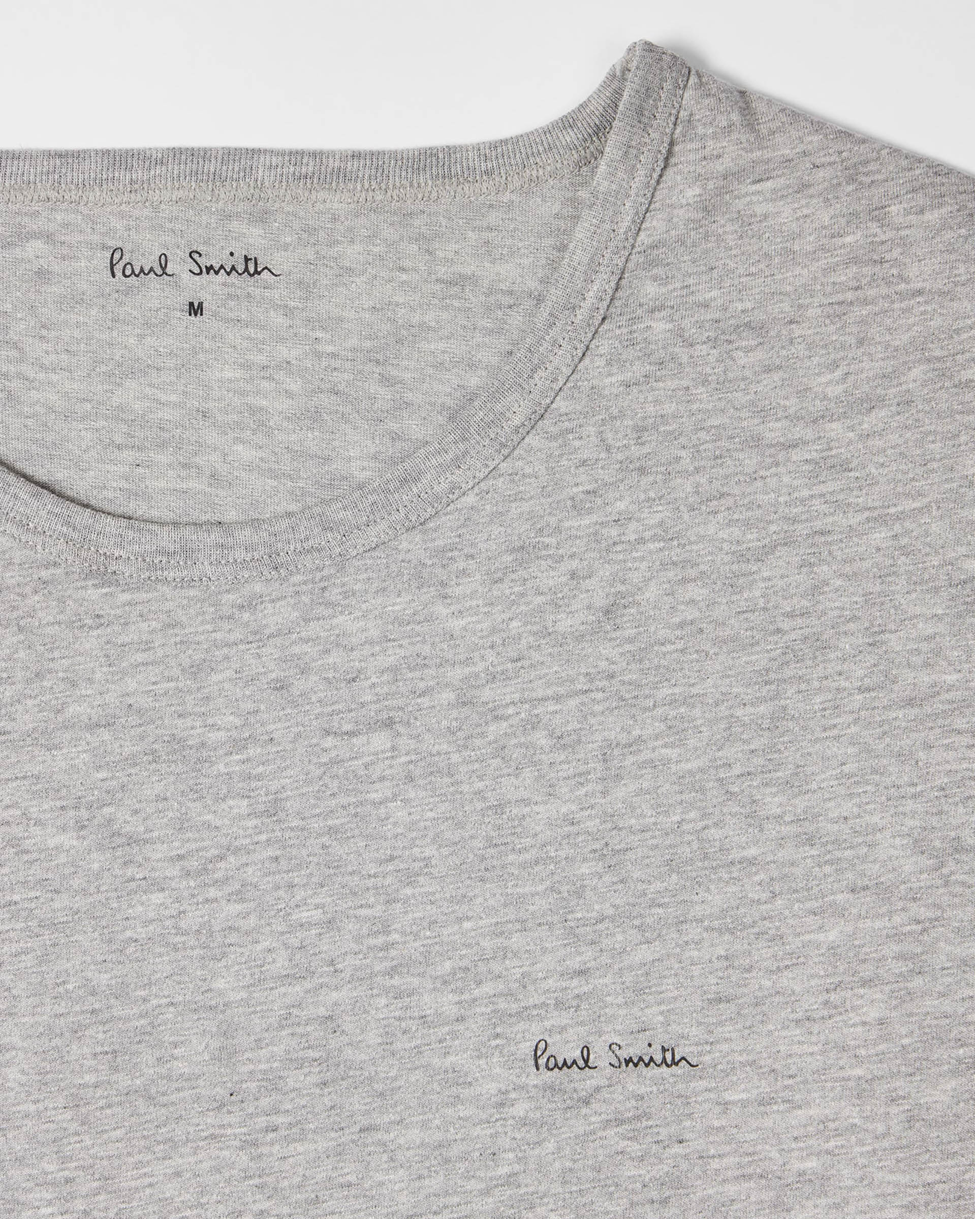 Paul Smith Mens Mixed Organic Cotton Logo Lounge T-Shirts Five Pack - 1B Multi - CHO - Designer Mens Loungewear T-Shirts