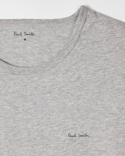 Paul Smith Mens Mixed Organic Cotton Logo Lounge T-Shirts Five Pack - 1B Multi - CHO - Designer Mens Loungewear T-Shirts