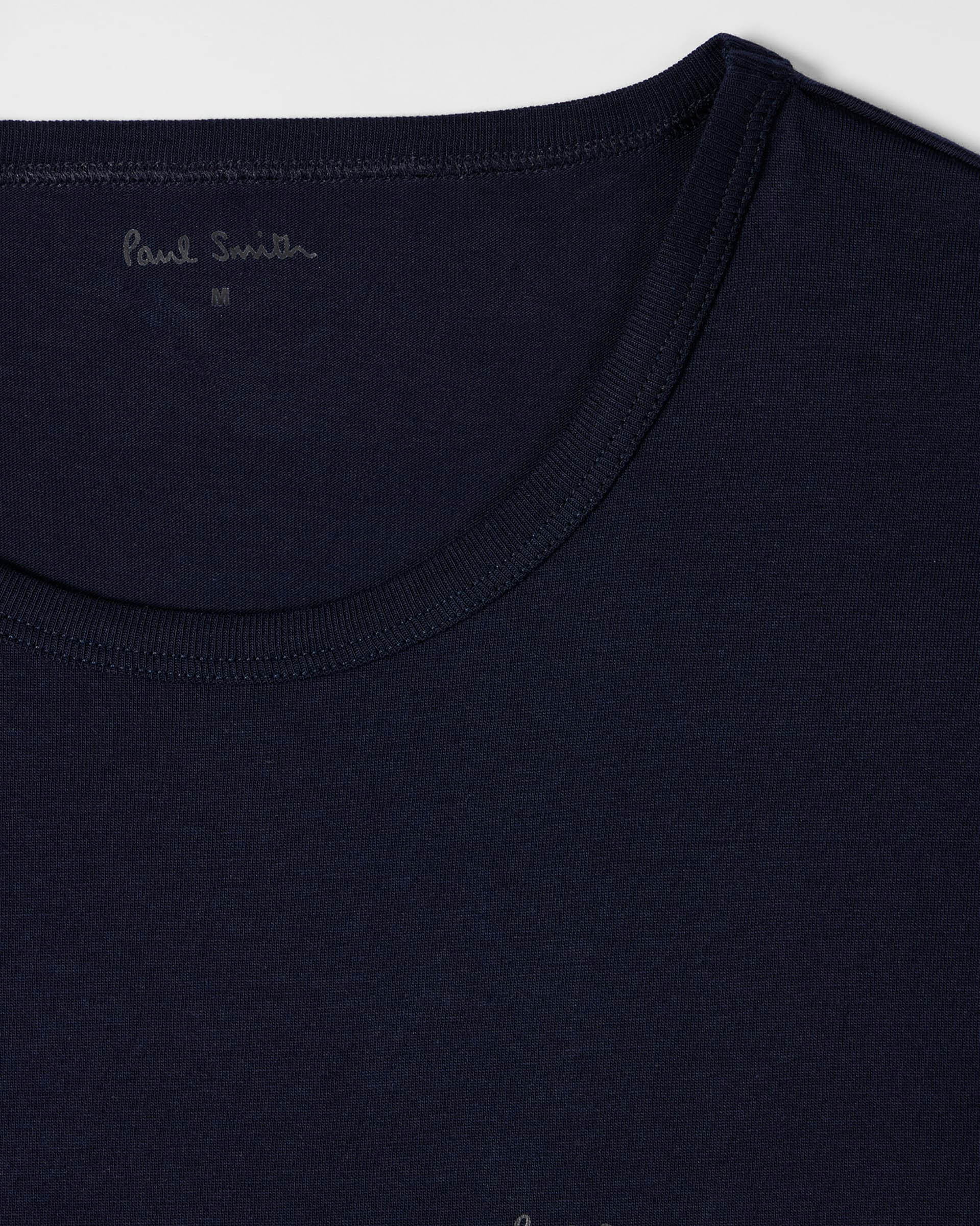 Paul Smith Mens Mixed Organic Cotton Logo Lounge T-Shirts Five Pack - 1B Multi - CHO - Designer Mens Loungewear T-Shirts