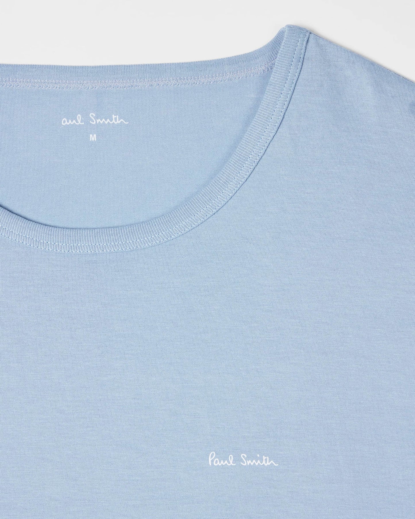 Paul Smith Mens Mixed Organic Cotton Logo Lounge T-Shirts Five Pack - 1B Multi - CHO - Designer Mens Loungewear T-Shirts