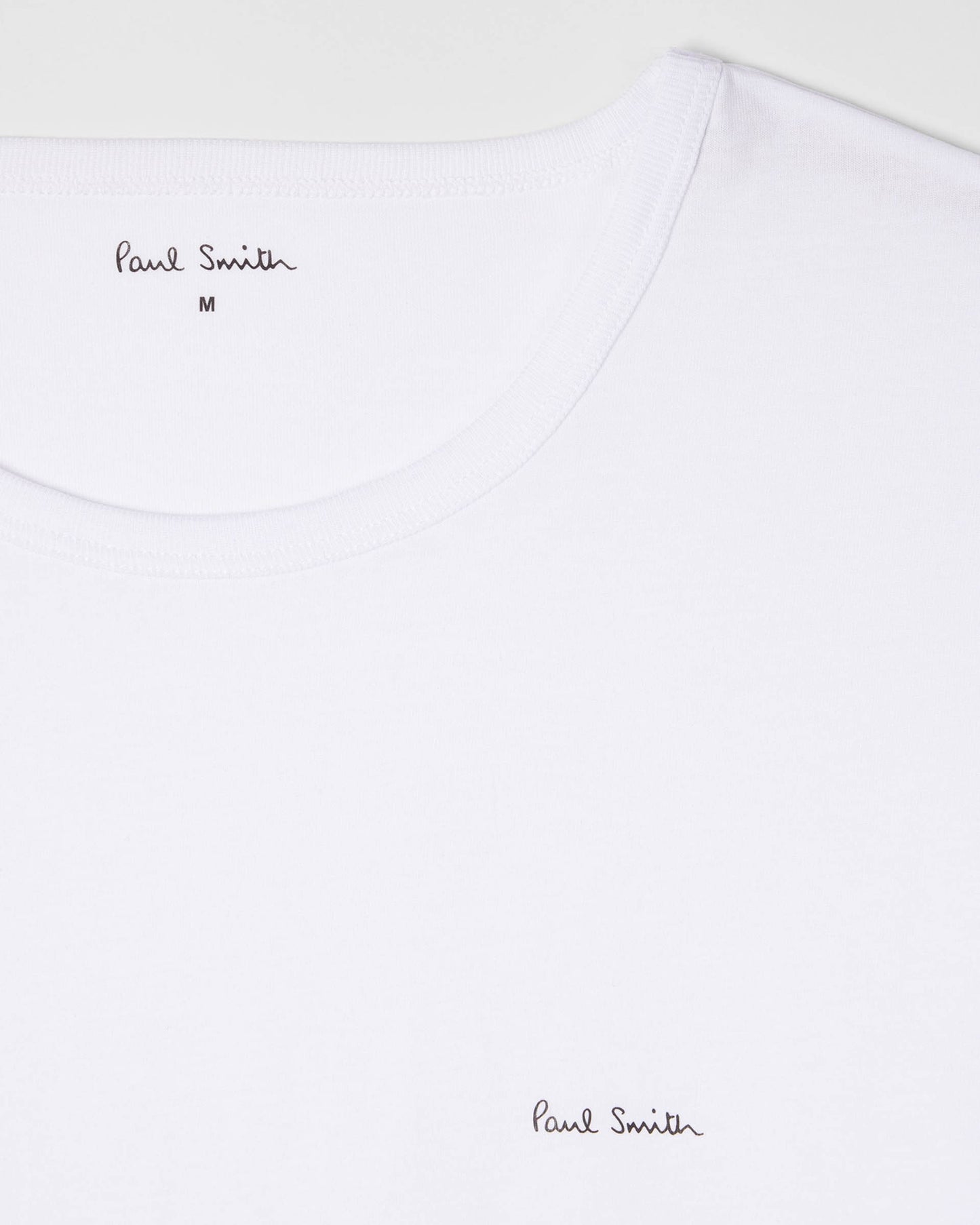 Paul Smith Mens Mixed Organic Cotton Logo Lounge T-Shirts Five Pack - 1B Multi - CHO - Designer Mens Loungewear T-Shirts