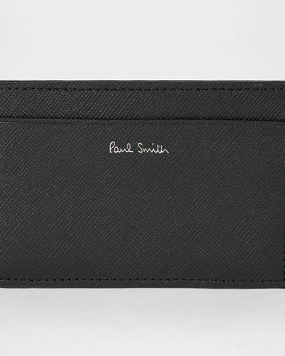 Paul Smith Mens Mini Graphic Card Holder - 79 Black