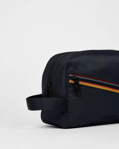 Paul Smith Mens Signature Stripe Washbag - 49 Very Dark Navy