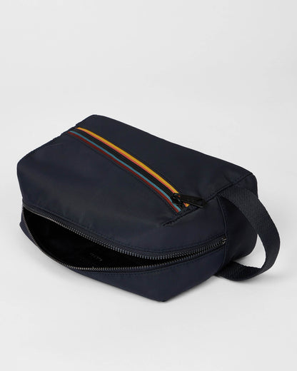 Paul Smith Mens Signature Stripe Washbag - 49 Very Dark Navy