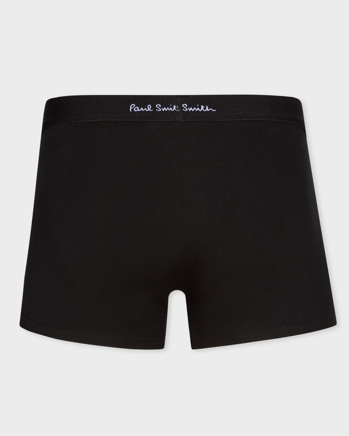 Paul Smith 3 Pack Mens Plain Boxer Briefs with Script Logo Waistband - 79 Black back