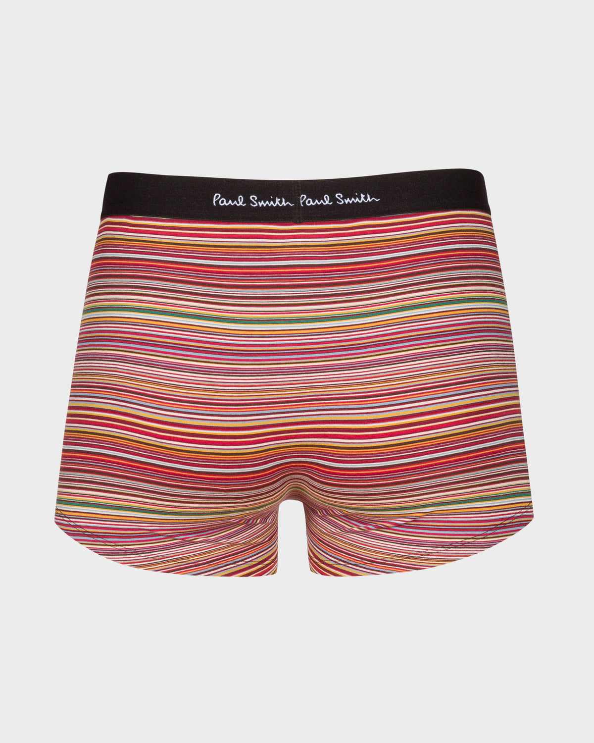 Paul Smith Organic Cotton 'Signature Stripe' and Plain Boxer Briefs Three Pack - 1A Black/White/Signature Stripe striped back