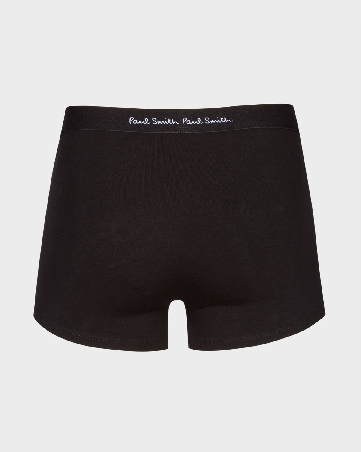Paul Smith Organic Cotton 'Signature Stripe' and Plain Boxer Briefs Three Pack - 1A Black/White/Signature Stripe black back