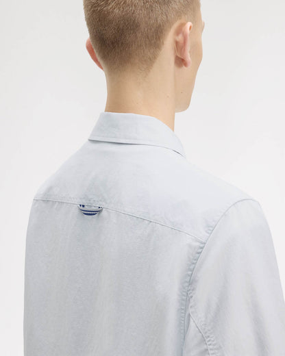 Fred Perry Mens Ripstop Pocket Overshirt - Dusky Blue 28A