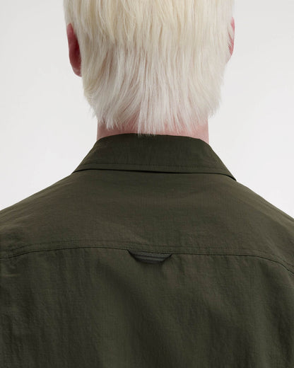 Fred Perry Mens Ripstop Pocket Overshirt - Hunting Green 408
