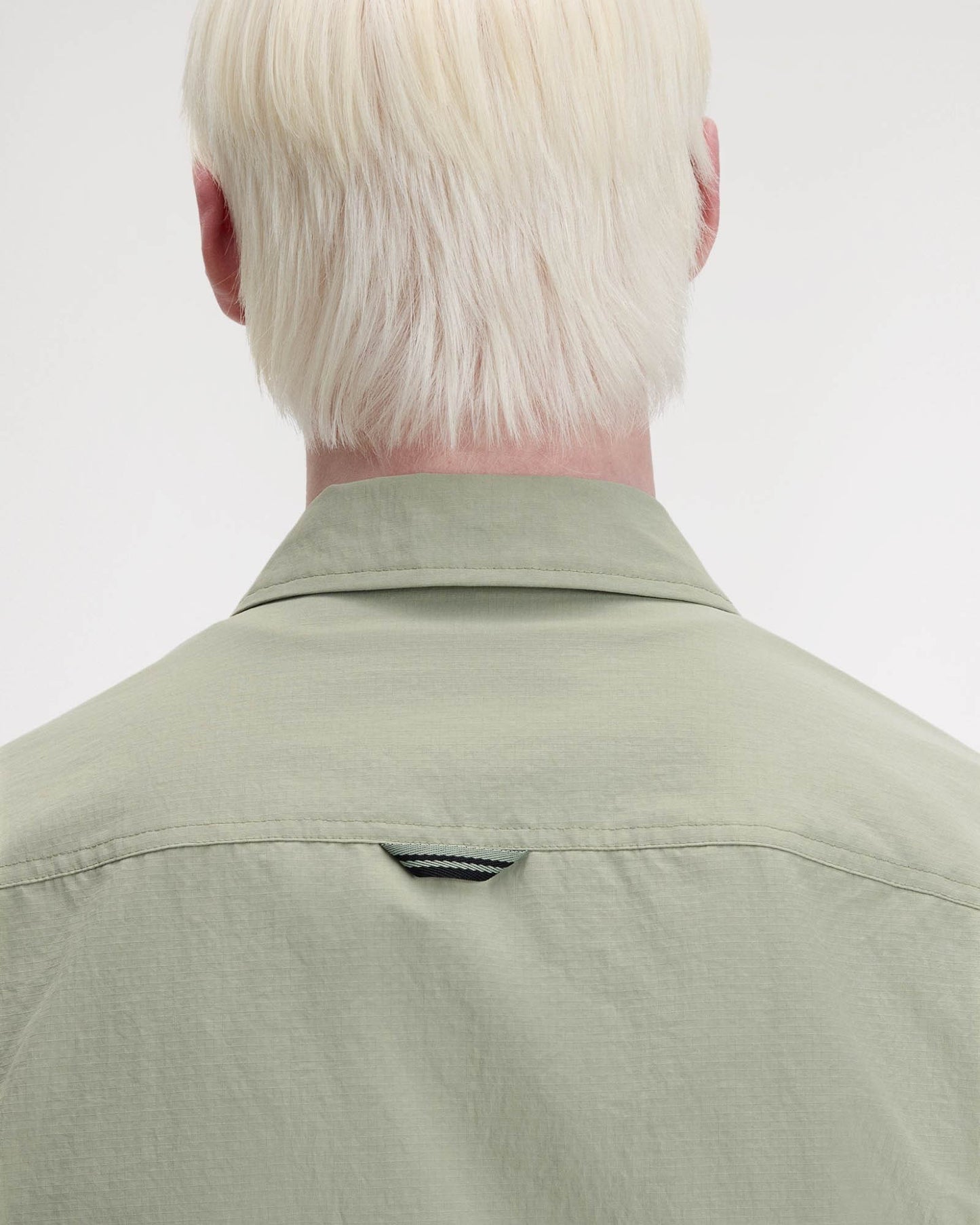 Fred Perry Mens Ripstop Pocket Overshirt - Seagrass M37