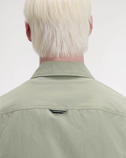 Fred Perry Mens Ripstop Pocket Overshirt - Seagrass M37