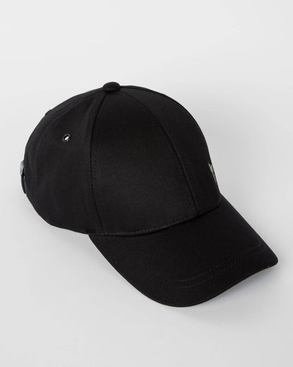 PS Paul Smith Mens Cotton Zebra Logo Baseball Cap - 79 Black | CHO | Designer Mens Caps