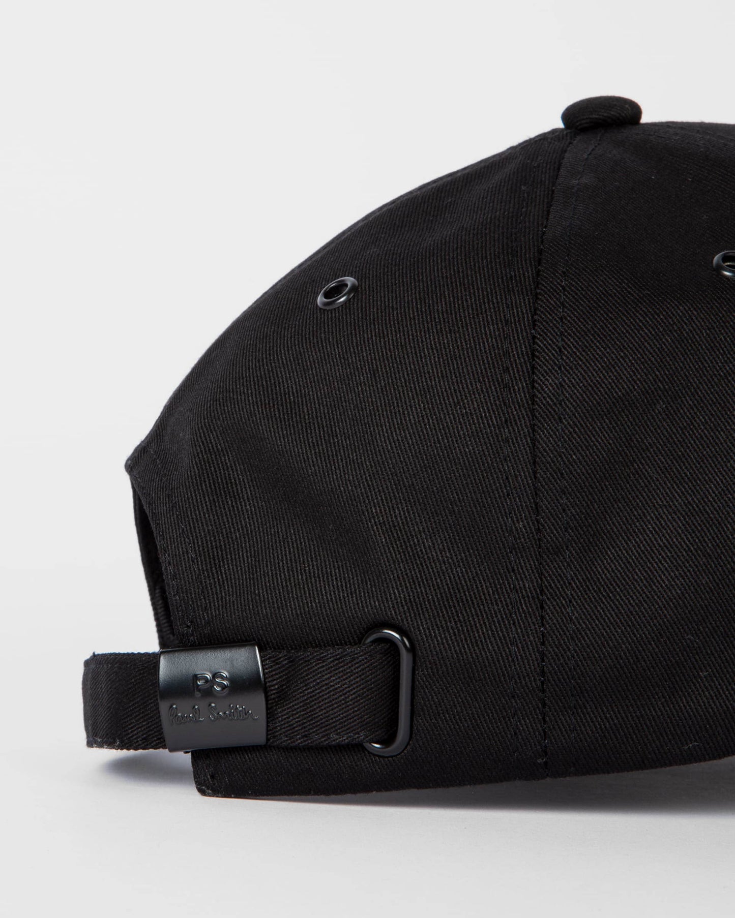 PS Paul Smith Mens Cotton Zebra Logo Baseball Cap - 79 Black | CHO | Designer Mens Caps
