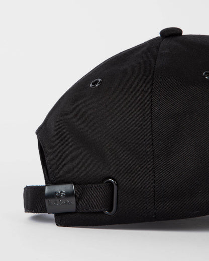 PS Paul Smith Mens Cotton Zebra Logo Baseball Cap - 79 Black | CHO | Designer Mens Caps