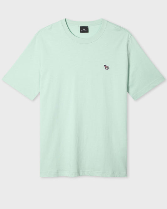 PS Paul Smith Mens Organic Cotton Zebra Logo T-Shirt - 30D Green