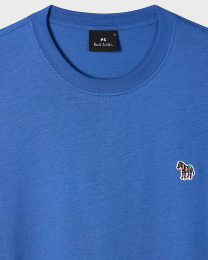 PS Paul Smith Mens Organic Cotton Zebra Logo T-Shirt - 44M Blue