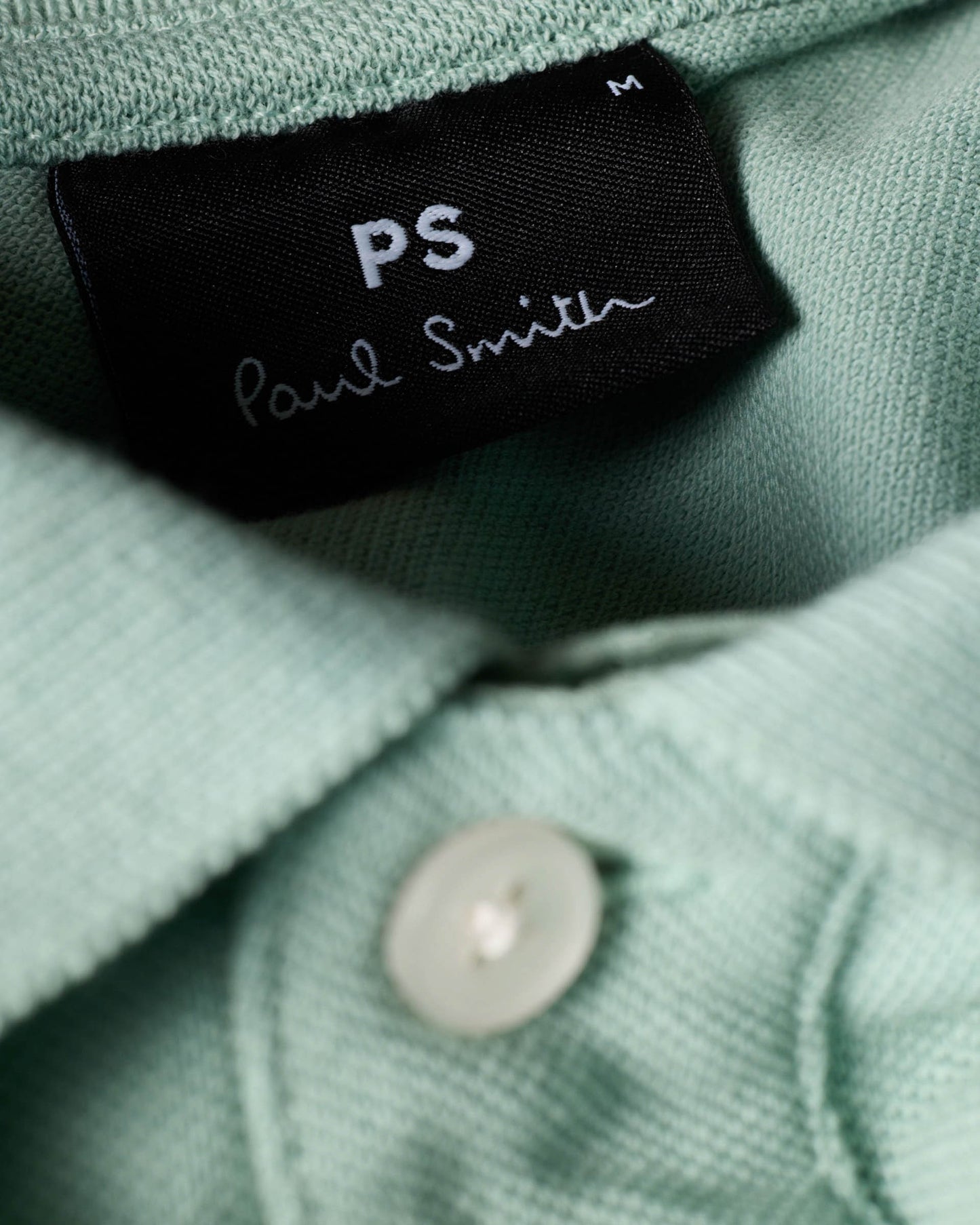 PS Paul Smith Mens Regular Fit Short Sleeve Organic Cotton Zebra Polo Shirt - 30C Green