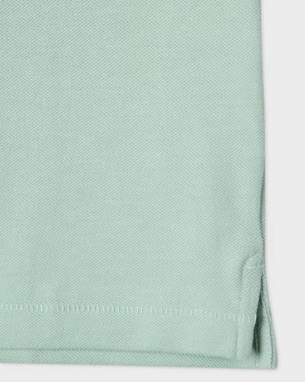 PS Paul Smith Mens Regular Fit Short Sleeve Organic Cotton Zebra Polo Shirt - 30C Green