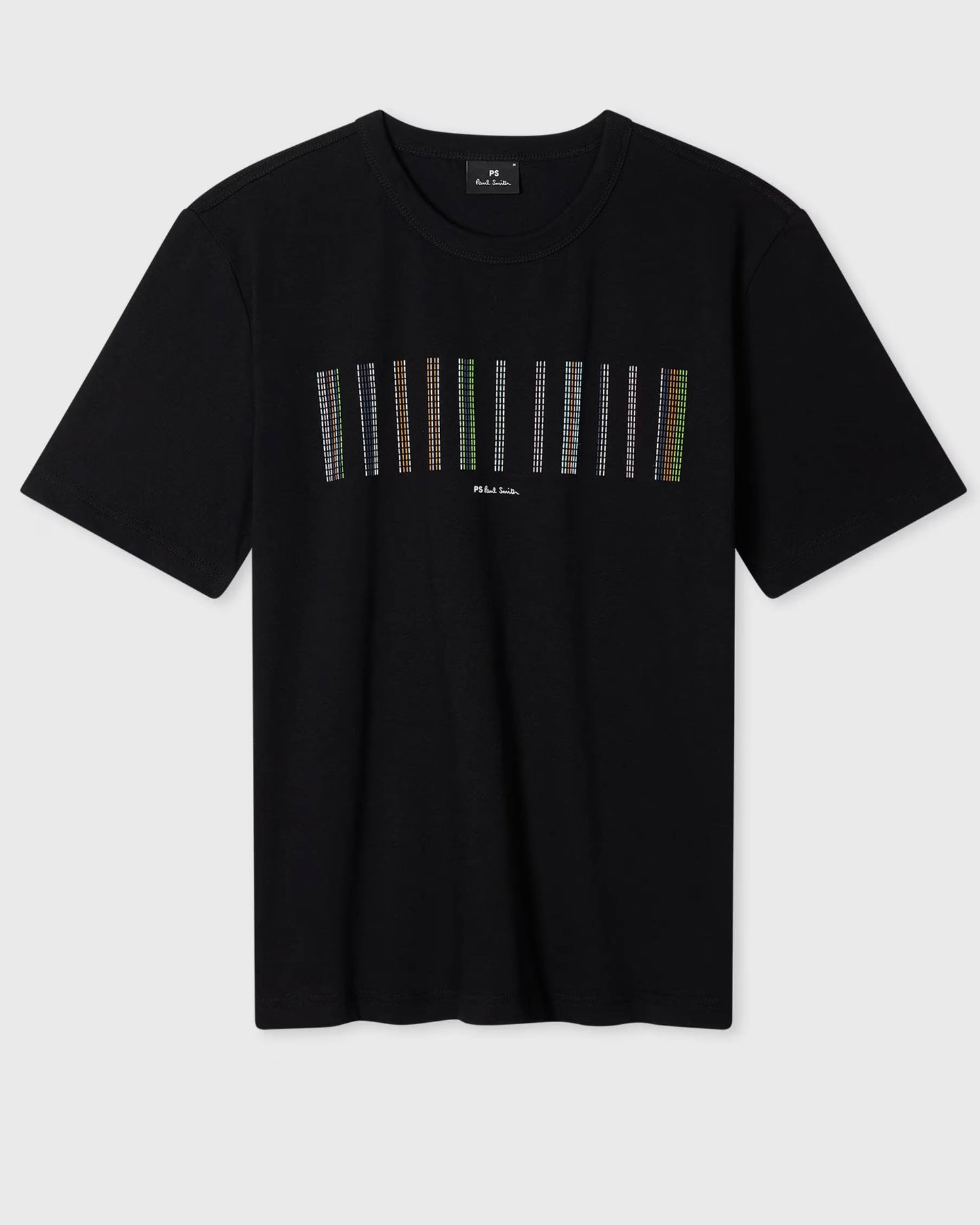 PS Paul Smith Mens Casual Fit Stripe Graphic T-Shirt - 79 Black