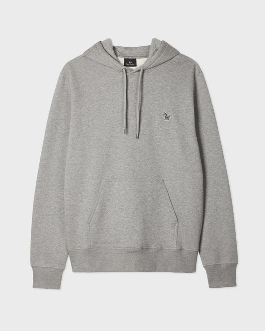 PS Paul Smith Mens Pullover Hoodie with Zebra Logo - 72 Melange | CHO | Designer Mens Pullover Hoodies